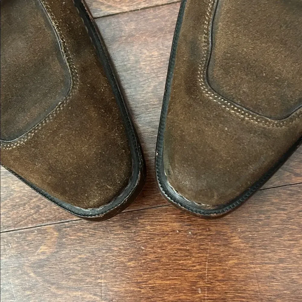 Mezlan Men's Ambrose Brown Suede Lace-Up Oxfords with a Tapered Toe, Size 9.5
